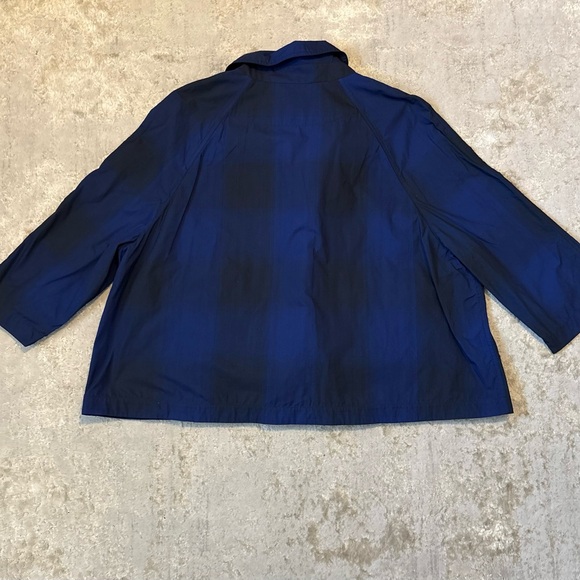 Annette Görtz ‘Main Jacket’ Blue & Black 3/4 Sleeve Button Up Jacket Size Large - Picture 11 of 16